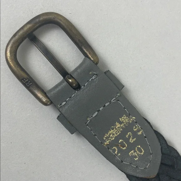 Vintage Belt Braided Leather Gray - Picture 5 of 10